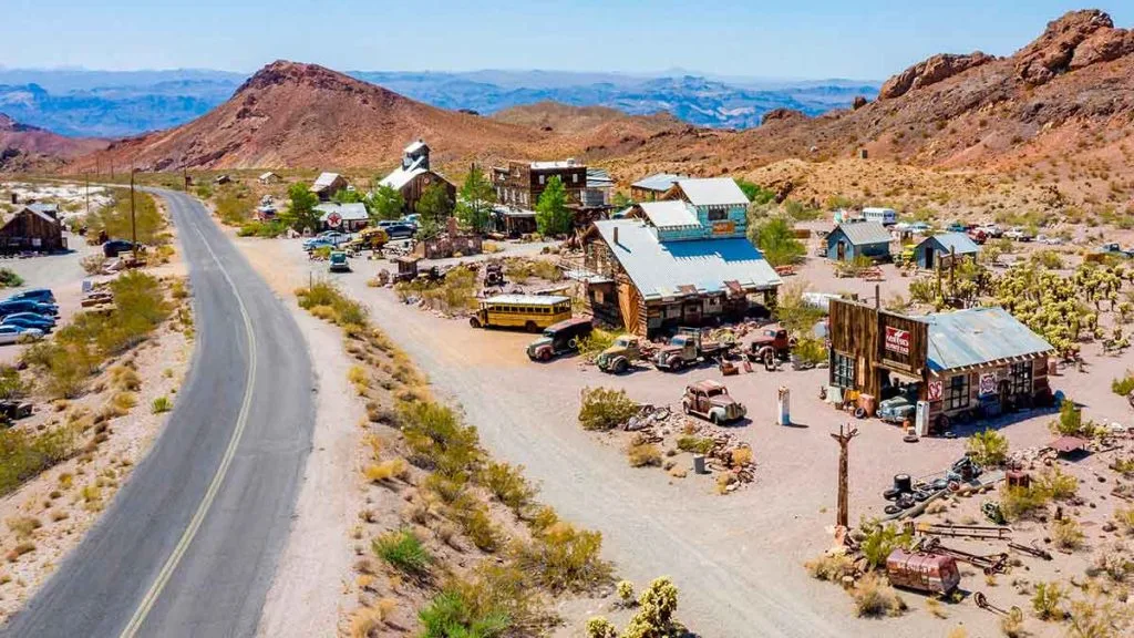 Eldorado Canyon et Nelson Ghost Town dans le désert du Nevada